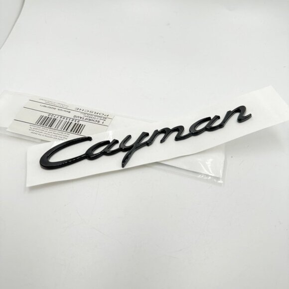 NWT Porsche Design Black Cayman Emblem - Picture 2 of 2